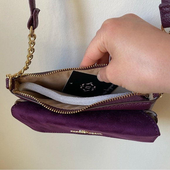 NWOT Nanette Lepore Purple Crossbody Bag - Picture 7 of 7